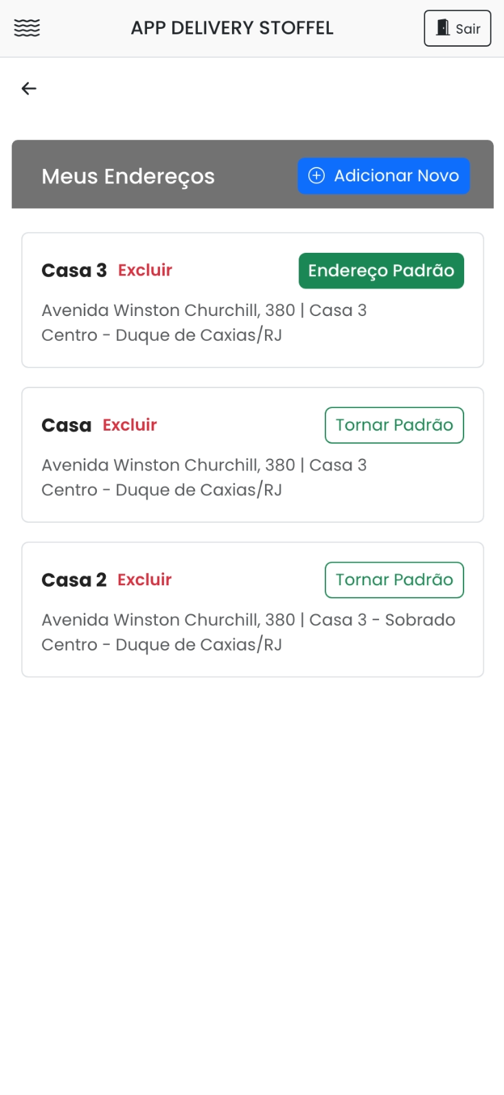 Endereços