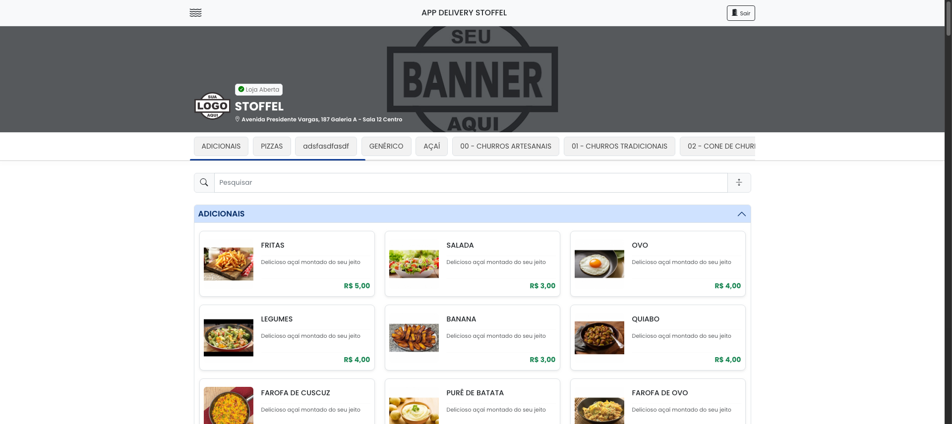 Menu Digital