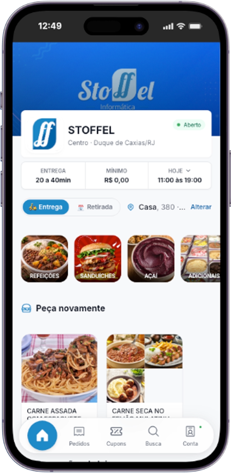 App Delivery Stoffel — Mobile