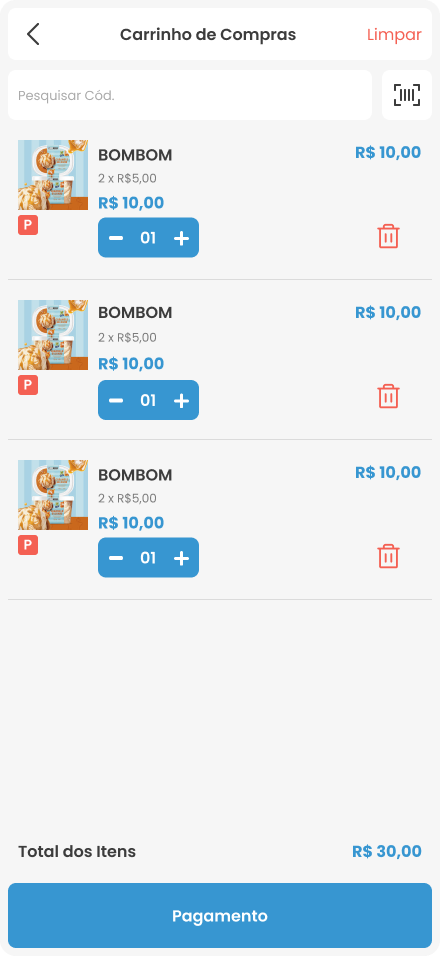 Carrinho de Compras