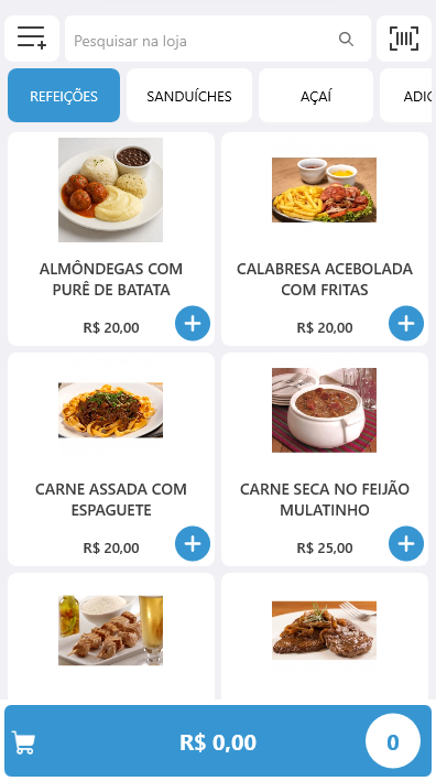 PDV Maquininha Smart — Grid de Produtos
