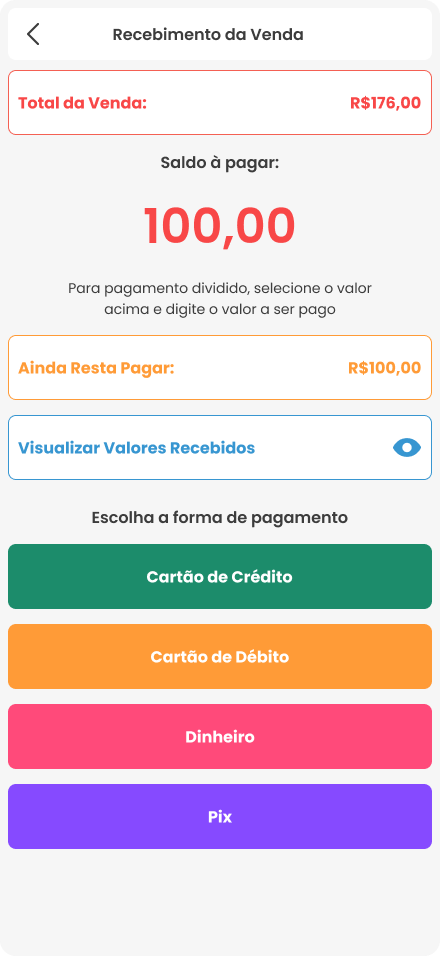 Recebimento da Venda