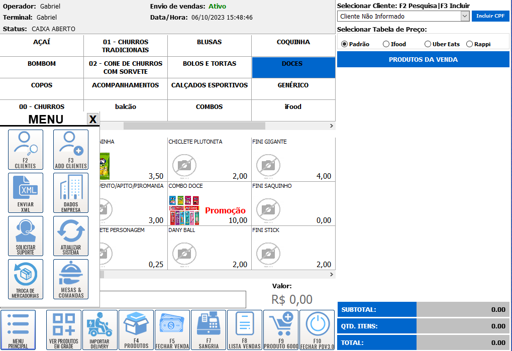 PDV Desktop Stoffel — Tela Principal